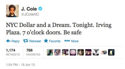 j-cole-secret-show-tonight-irving-plaza-for-dollar-a-dream-tour-tweet