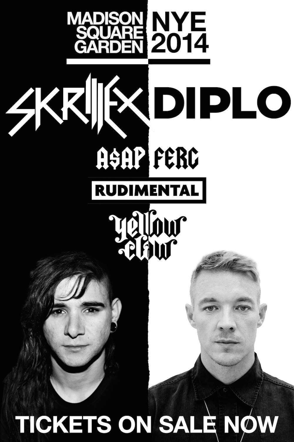 Asap Ferg And Skrillex + Diplo To Perform At Madison Square Garden New Years Eve 2014